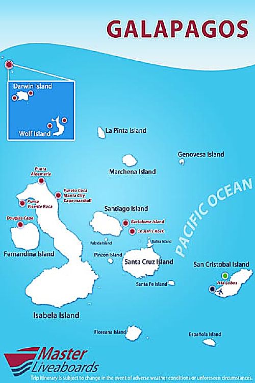 Galapagos MASTER itinerary map opt