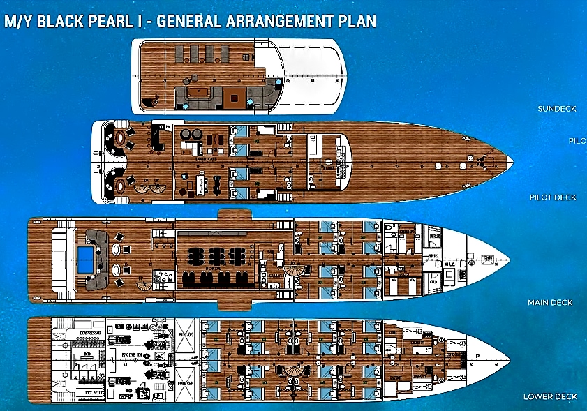 MY Black Pearl General Arrangement Plan 2